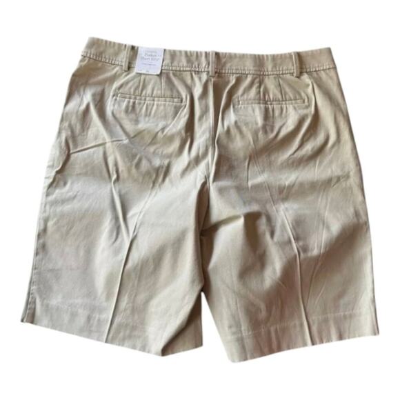 Talbots The Perfect‎ 10.5 Shorts Khaki Chic Beige Bermuda Shorts Plus Size 16 - Picture 4 of 7